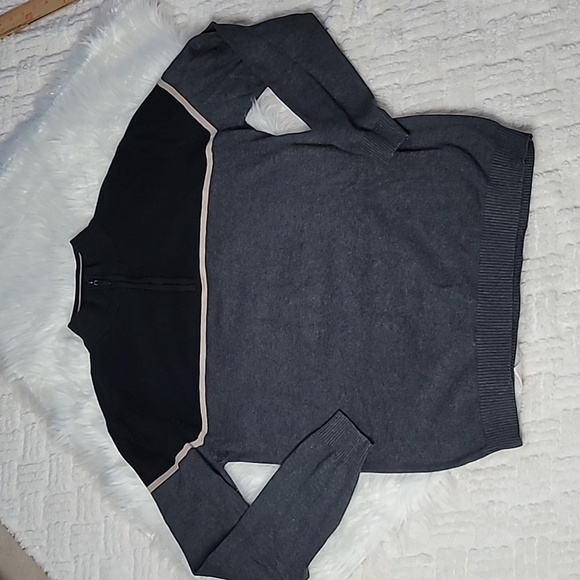 Scott James Other - Scott James Men’s Quarter Zip Sweater Pullover Size Large Gray
